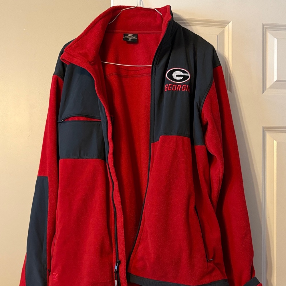 Red and Black Georgia Fleece Jacket